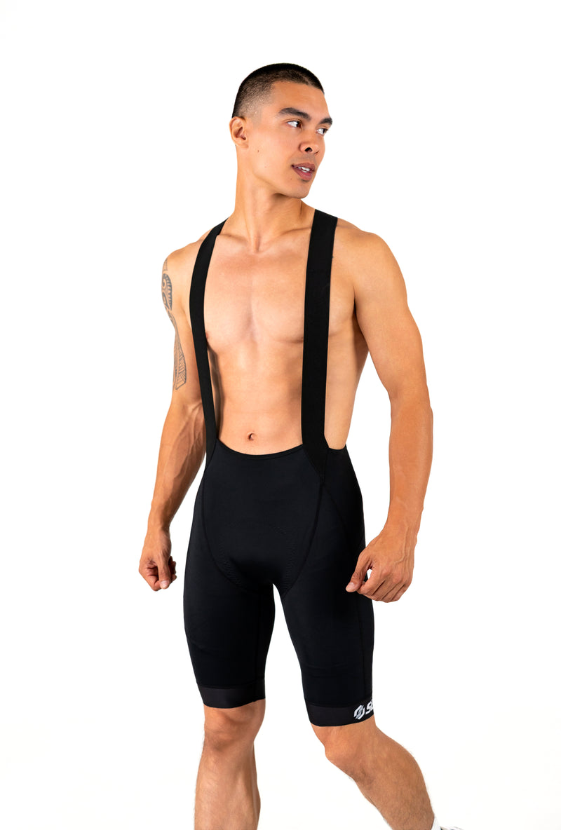 Men's Elite Slipstream Cycling Bib - Midnight Black