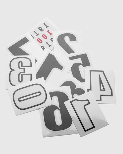 Temporary Race Number Tattoos 2-Inch Size, Pack of 100 - Image 1