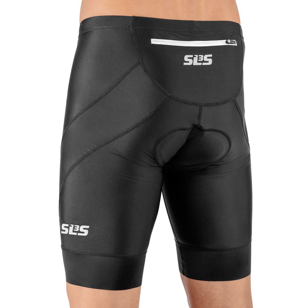 Pro Triathlon Race Shorts Black (Zip Pocket)